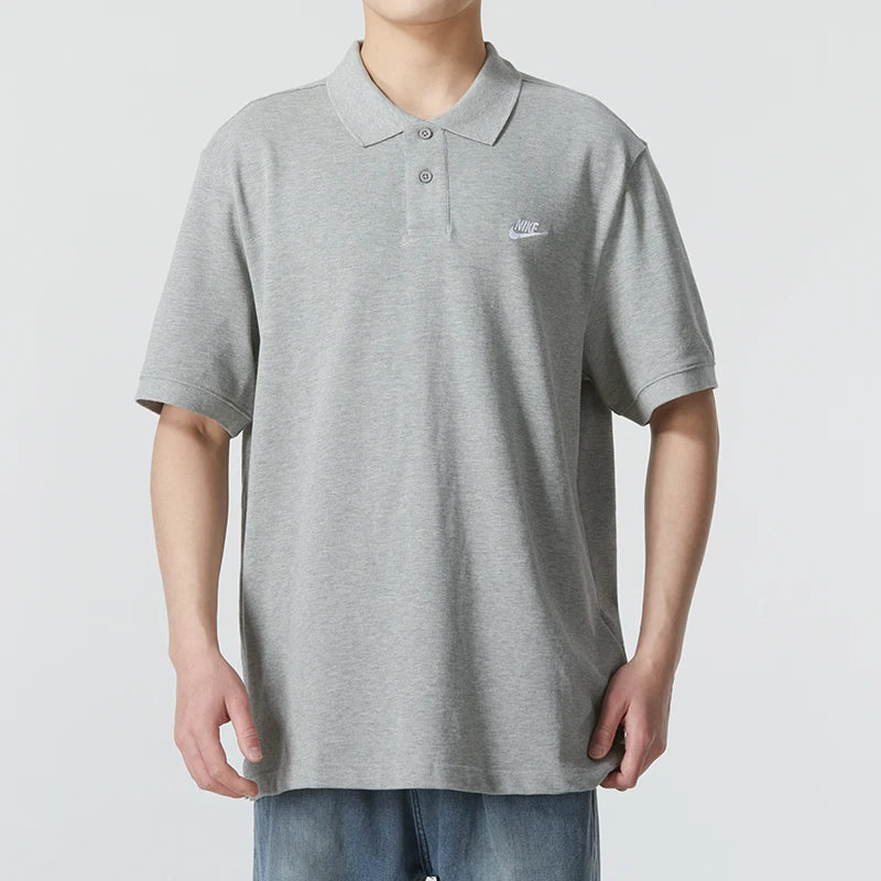 Nike Men's T-Shirt Casual Lapel Breathable Comfortable Cotton Polo Shirt Short Sleeve Fn3895-063