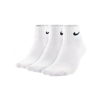 Nike Unisex 3-Pair Pack: Comfortable and Breathable Short, Mid-Calf, Training Socks, and High-Calf Athletic Socks SX7677-100