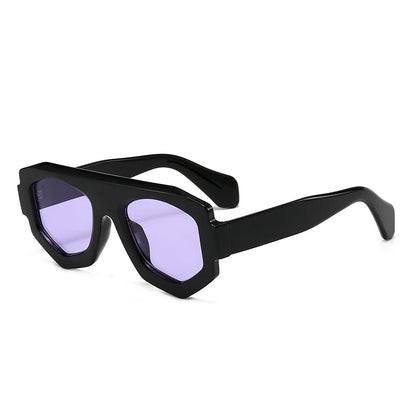 irregular square candy color sunglasses for women new fashion black yellow sun glasses