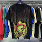 Unisex Couple Street Style Angel Print Summer Top Round Neck Short Sleeve T-Shirt