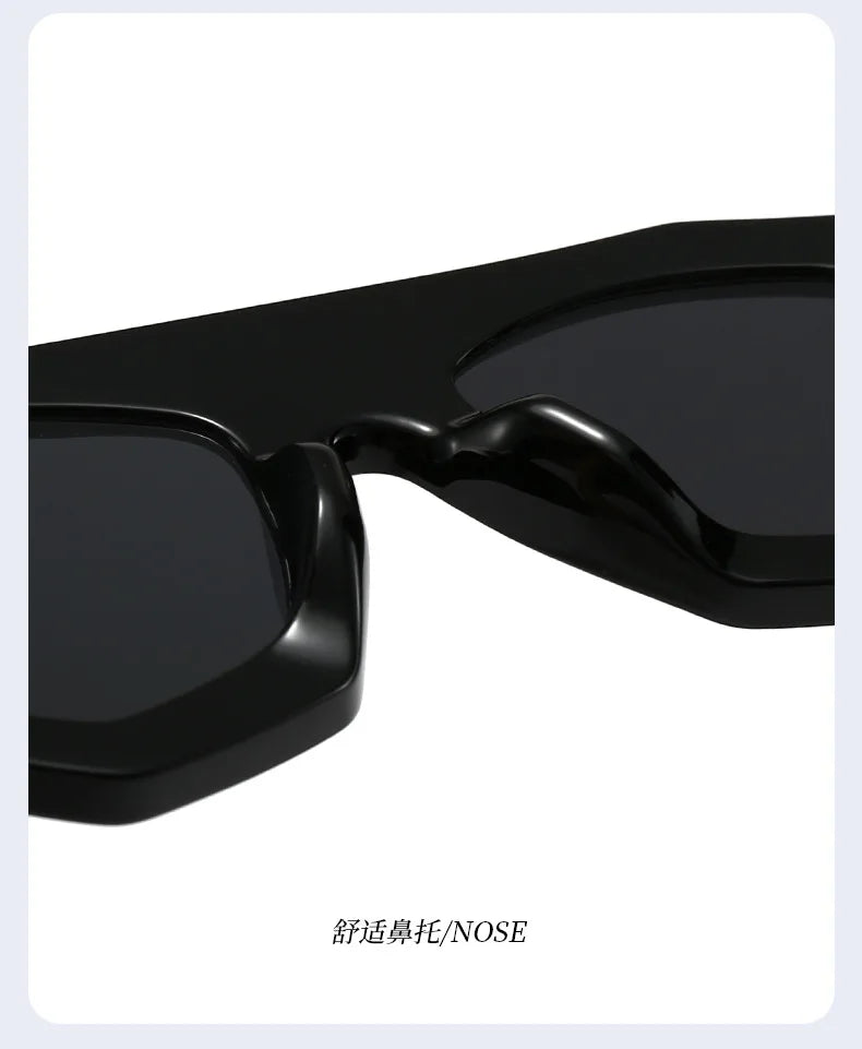 irregular square candy color sunglasses for women new fashion black yellow sun glasses
