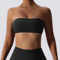 Summer Strapless Sports Bra Gym Women Quick-Drying Yoga Clothes Women Tube Top Fitness Chest Wrap Underwear Workout Bra Female