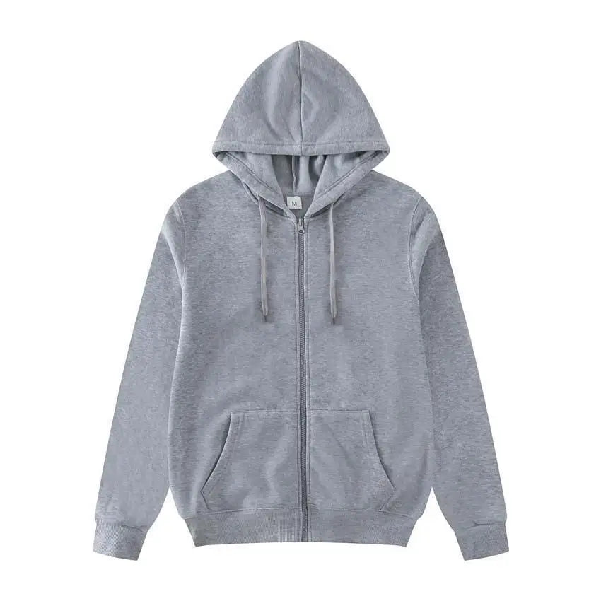 Women Oversized Zip Up Hoodie Solid Black Loose Full Zipper Hooded Sweatshirt Casual Pocket Streetwear Soft Thick Hooded Jacket