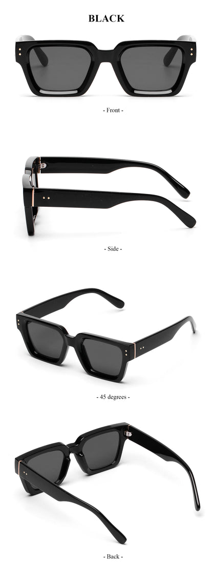 Profashions X Ruiao Luxury Premium Shades Designer Black Brand Sunglasses Men's Square