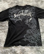 Southpole Y2K Vintage Cotton Graphic Tee Distressed Oversized Unisex T-Shirt with Gothic Print Streetwear Retro Soft Shirt Man