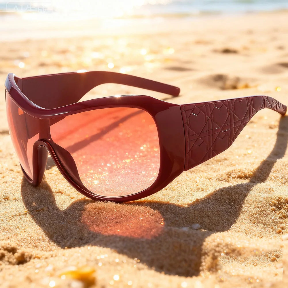 one piece sunglasses for women men vintage square shield gradient hip hop sun glasses female sexy driving shades