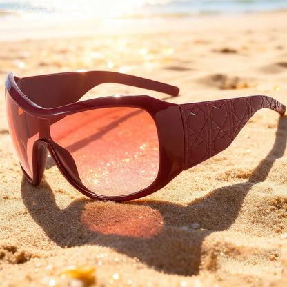 one piece sunglasses for women men vintage square shield gradient hip hop sun glasses female sexy driving shades