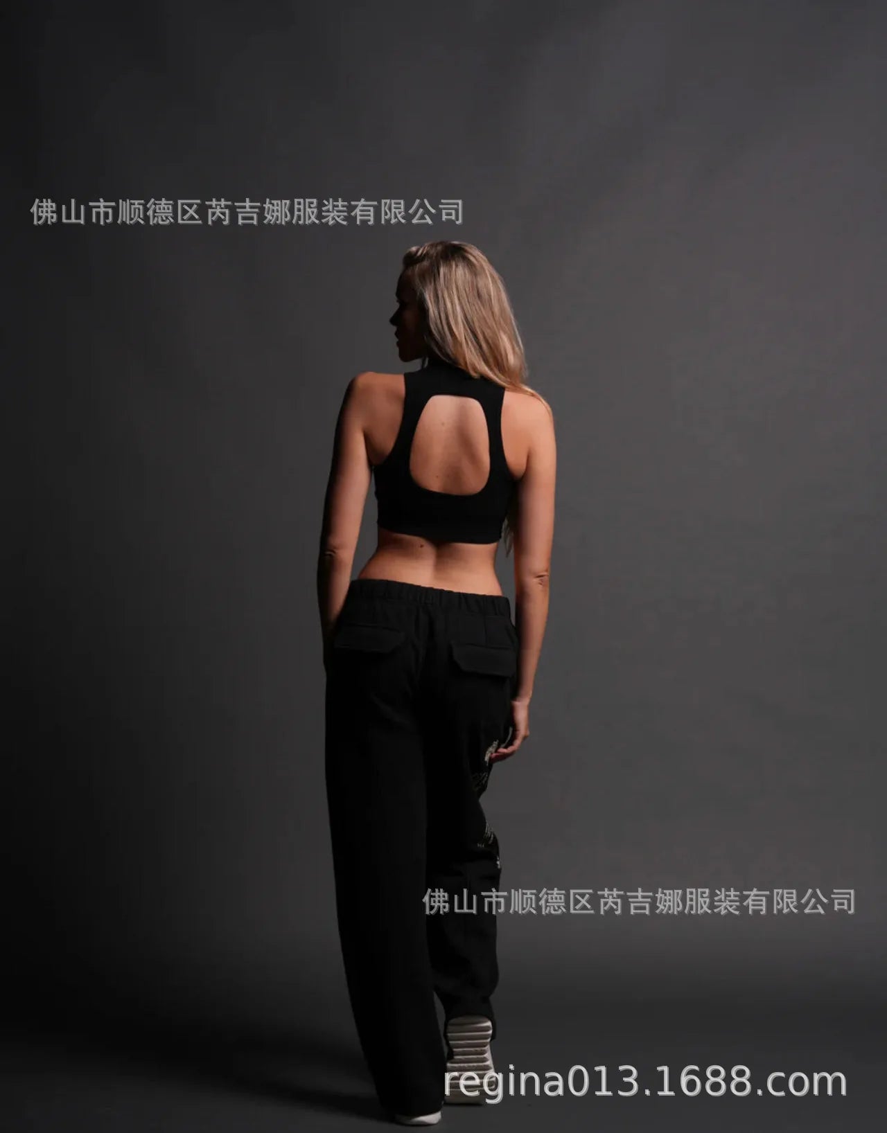 Wolf Head Fitness Yoga Bra Underwear Women's Sports Running Shock-proof Quick-drying Vest Sexy Backless