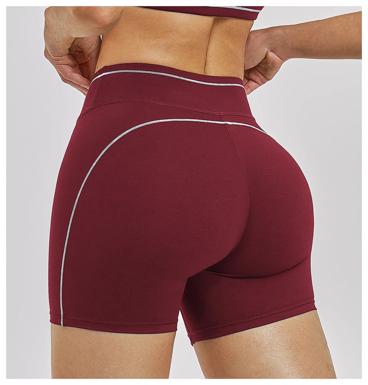 Women Running Sports Shorts Buttock Lift Gym Leggings Women Summer Shorts Cycling Slim Fit Workout Shorts High Waist Yoga Shorts