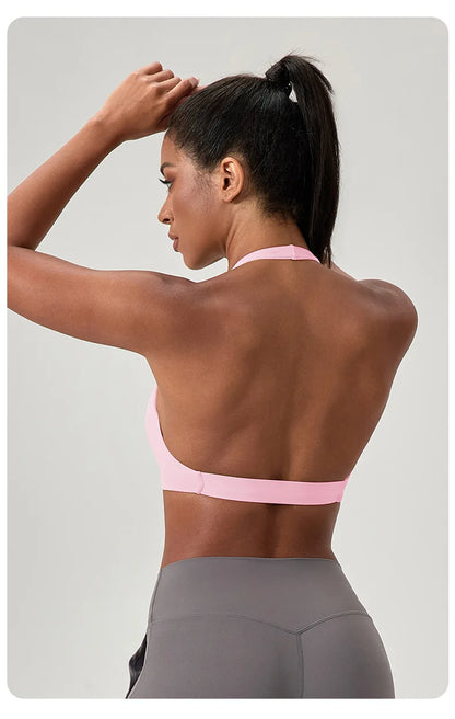 high-intensity sports bra for women's running, shockproof and high elasticity yoga vest, outdoor fitness sports bra