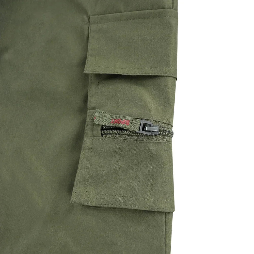 American Flag Printed Cargo Shorts Independence Day Eagle Shorts Summer Cargo Work Camping Multi-pocket Short Pants Streetwear