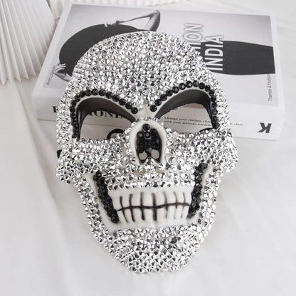 New Rhinestone Masquerade Mask Halloween Party Fashion Shiny Bling Mask Women Men Unisex Cosplay Prop Stage Performance Adult