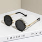 Polarized ND9 Adjustable Dimming Sun Glasses Men Women Round Sunglasses Retro Punk Men's Fishing Eyeglasses Outdoor Shades UV400