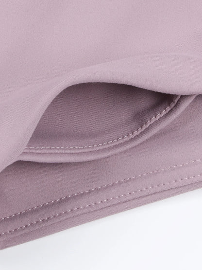 Solid Color Women Shorts with 3 Pockets Butt Lifting Workout Tights Stretch Athletic Five-pointed Pants Outdoor Fitness Shorts