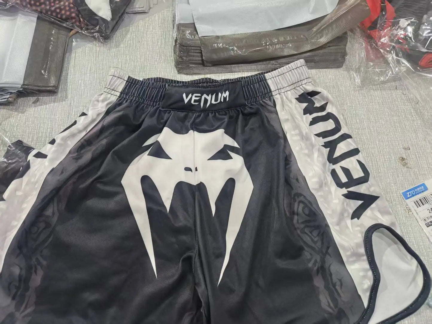 Free fighting and Boxing MuayThai Shirt shorts set Venom UFC Sets Quick-Drying Breathable Polyester Training T-Shirt Shorts set