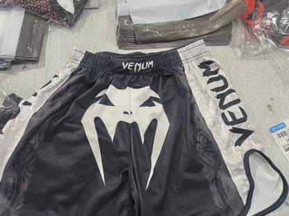 Free fighting and Boxing MuayThai Shirt shorts set Venom UFC Sets Quick-Drying Breathable Polyester Training T-Shirt Shorts set