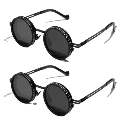 ND2-400 Adjustable Dimming Glasses ND Filter UV400 Polarized Sunglasses With Glasse Case 9 Level Fishing Sunglasses Outdoor