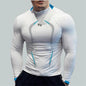 Summer Outdoor Long Sleeve T-Shirt Men 2024 New Quick Dry Breathable Air Conditioning Outdoor Sun Protection Running Outer Wear