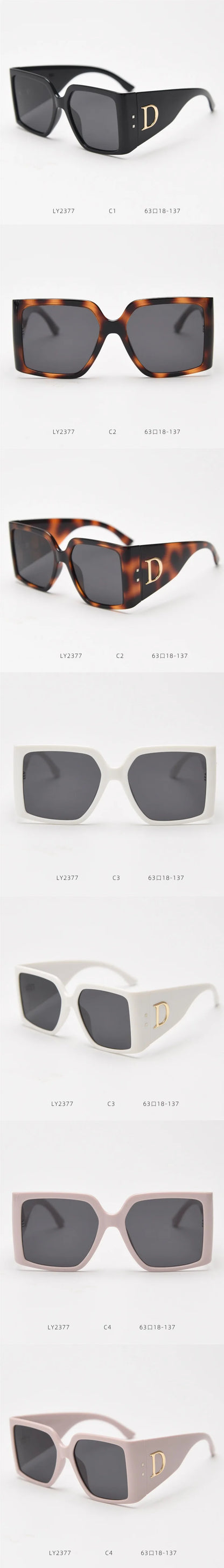 New Fashion Cool Sunglasses Women Sun Glasses Ladies Luxury Eyeglasses Vintage Oversized Sunglass Gafas Oculos De Sol UV400