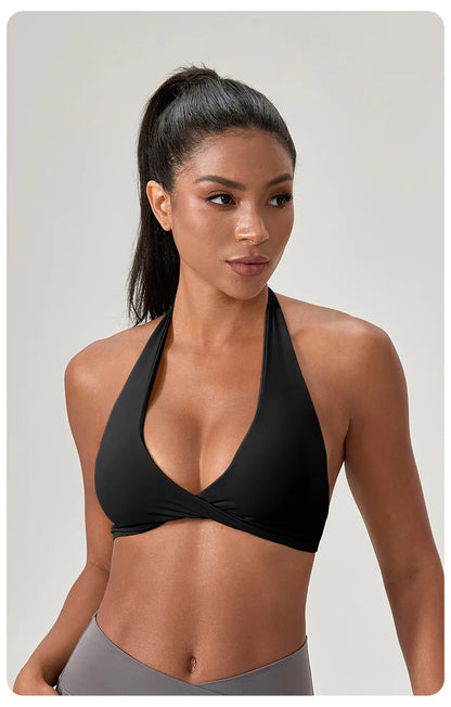 high-intensity sports bra for women's running, shockproof and high elasticity yoga vest, outdoor fitness sports bra