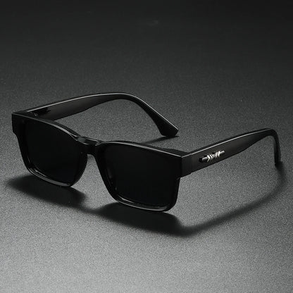 Quality Square Polarized Sunglasses Men Metal Core UV400 Unisex Sun Glasses Travel Hiking Beach Fishing Eyewear