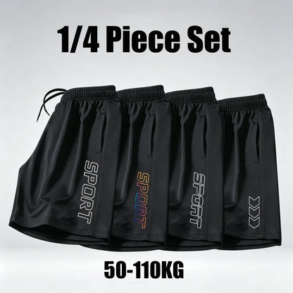 1/4 Piece Set of Men's Quick Dry Sport Shorts Breathable Gym Running Training Fitness Shorts  Casual Jogging Beach Bottoms