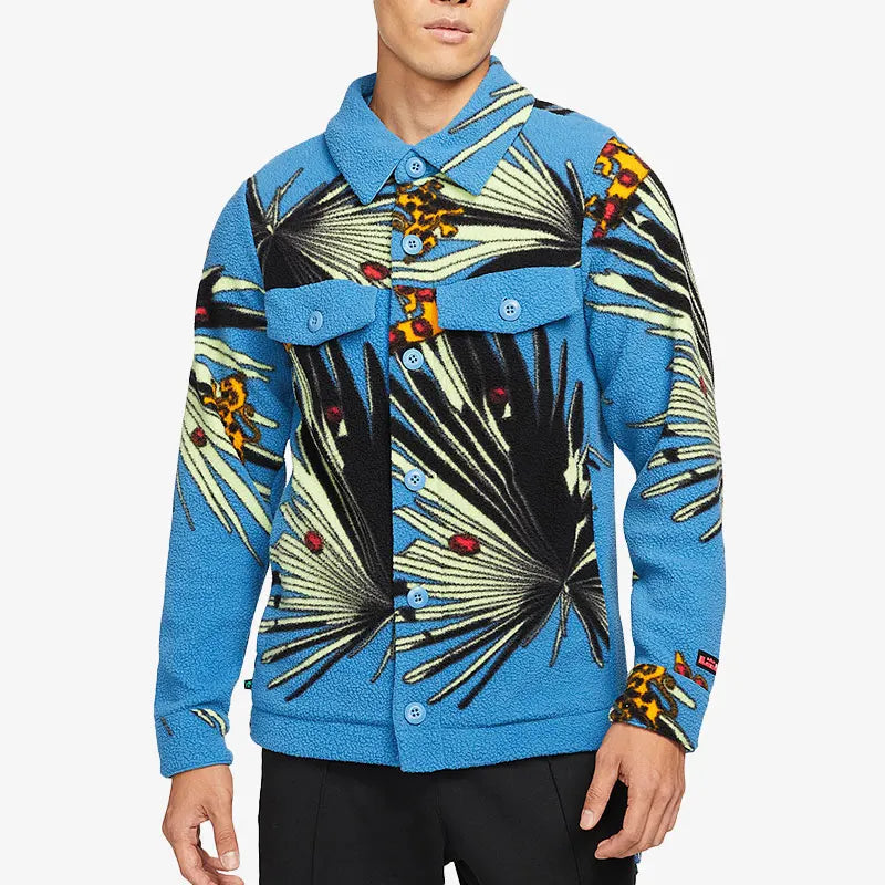 Nike Genuine JACKET SHERPA AOP Men's Casual Sports Coat DA6708-469