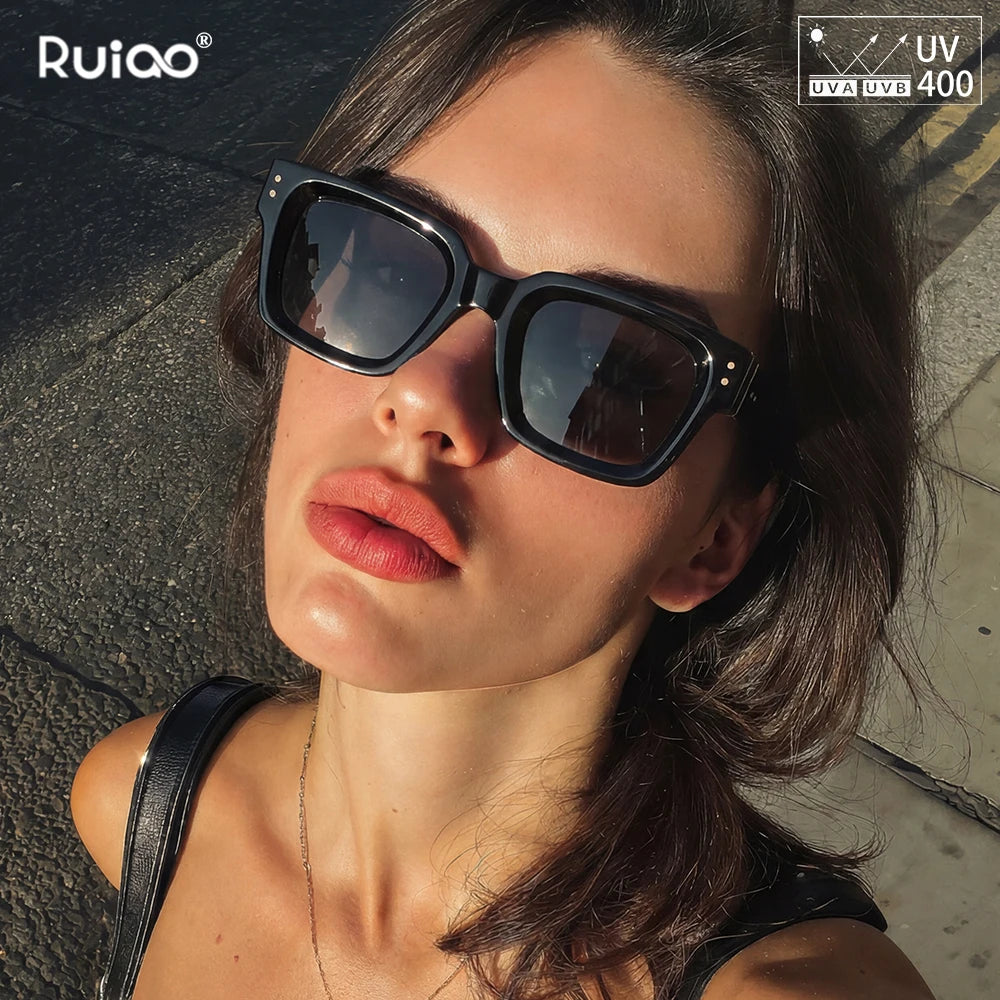 Profashions X Ruiao Luxury Premium Shades Designer Black Brand Sunglasses Men's Square