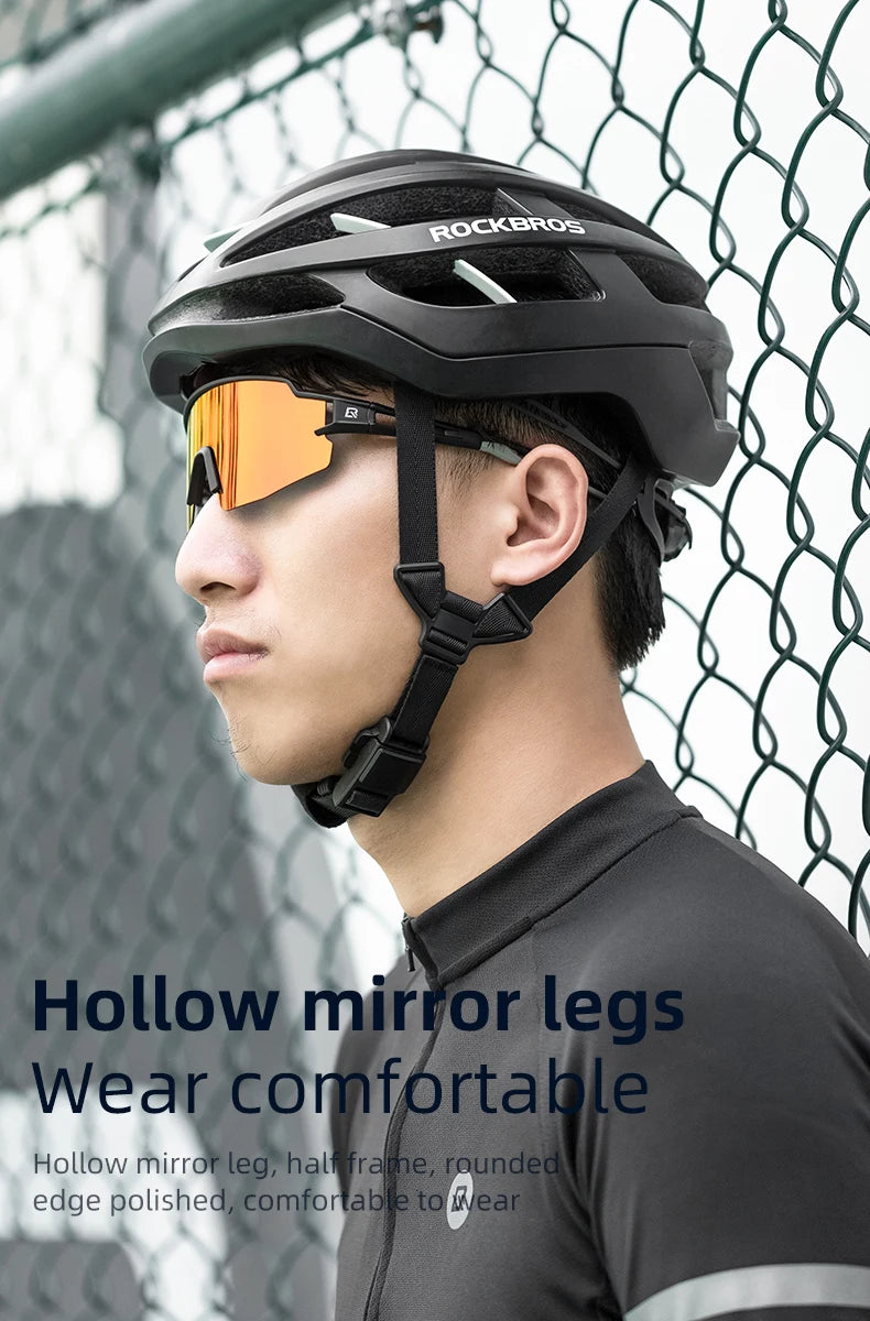 ROCKBROS Cycling Glasses Polarized UV400 Protection Bicycle Sunglasses Men Women Photochromic MTB Road Bicycle Goggles Eyewear