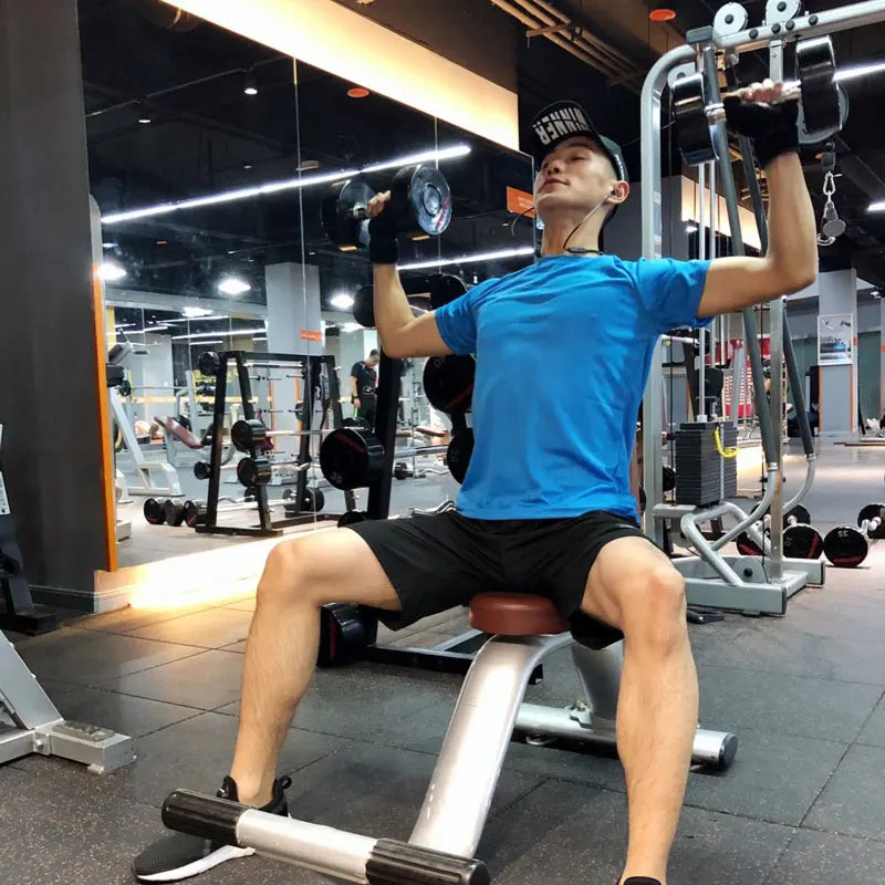 Men's Running Shirts Soccer Jerseys Reflective Sport T-Shirts Quick Dry Athletic Jogging Tops Gym Fitness Workout Sportswear