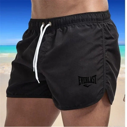 EVERLAST Men's Sports Shorts Summer Quick Dry Breathable Mesh Fitness Running Shorts Swimming Vacation Shorts