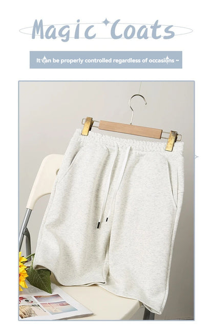 Ultra-thin Cotton Neutral Capris Comfortable Versatile For Outdoor Training Loose and Breathable Shorts For Sports