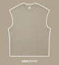 270gsm Summer Tank TopSleeveless T shirt 100% Cotton Solid Color Men Oversized Causal O-neck Basic T-shirt High Quality