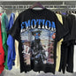 Unisex Couple Street Style Angel Print Summer Top Round Neck Short Sleeve T-Shirt