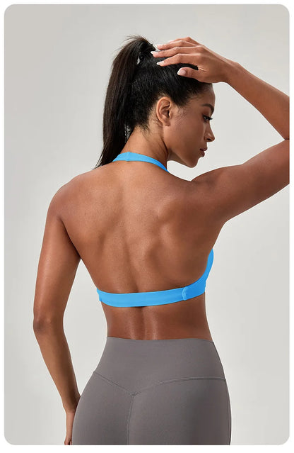 high-intensity sports bra for women's running, shockproof and high elasticity yoga vest, outdoor fitness sports bra