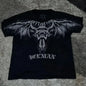 Summer Men's Breathable Round Neck T-shirt Y2K Retro Clothing Punk Hip Hop Pattern Printed Outdoor Fashion Top