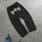 Men's Trendy Skull And Thorn Print Casual Athletic Pants Fitness Training Pants Suitable For Daily Commute And Fashionable Wear