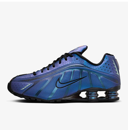 Nike genuine Shox R4 Men's Low-Top Shock-Absorbing Air Cushion Fashionable Running Shoes HQ3446-001