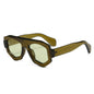 irregular square candy color sunglasses for women new fashion black yellow sun glasses