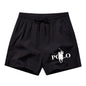 Summer Ice Silk Quick Drying Beach Shorts for Men's Slim Fit Running, Swimming, Fitness, Breathable Shorts