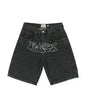 American Retro Denim Shorts Y2K Jeans Harajuku Hip Hop Cartoon Embroidery Retro Baggy Shorts Low Waist Sports Basketball Shorts