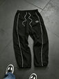 Men's 4-Color Side Stripe Print Track Pants Elastic Waist Drawstring Hem Joggers Spring Summer Gym Casual Sports Trousers