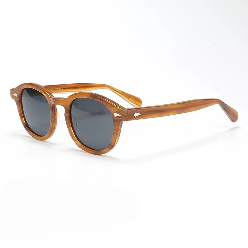 Johnny Depp Polarized Sunglasses Men Sun Glasses Woman Luxury Brand Vintage Acetate Frame Goggles