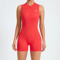 Allure The Brand Women Backless Romper ATB High Support Backless Sport Jumpsuit Hollow Gym Bodycon Short Jumpsuit Playsuit Women