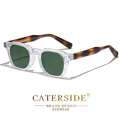 CATERSIDE Fashion Unisex Sunglasses Small Frame Square Personalized Design Sun Glasses