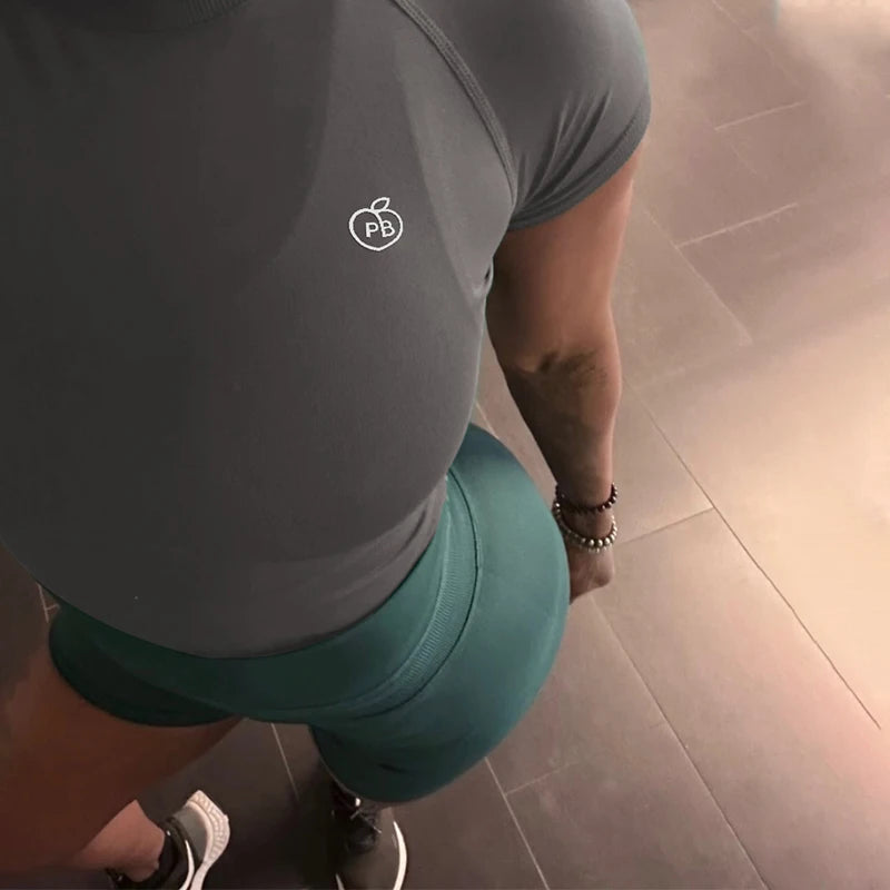 Women Bum Shaping Tee Seamless Short Sleeve Tops Gym Workout Running T-Shirts Fitness Activewear Athletic Shirts