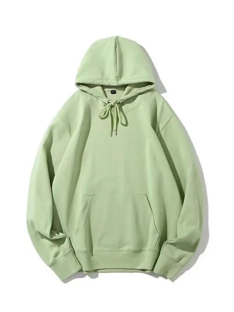 Oversize Hoodie Sweatshirt Pure Color Fleece Lined Couple Style High Quality Green Heavyweight Hooded Jacket for Men And Women