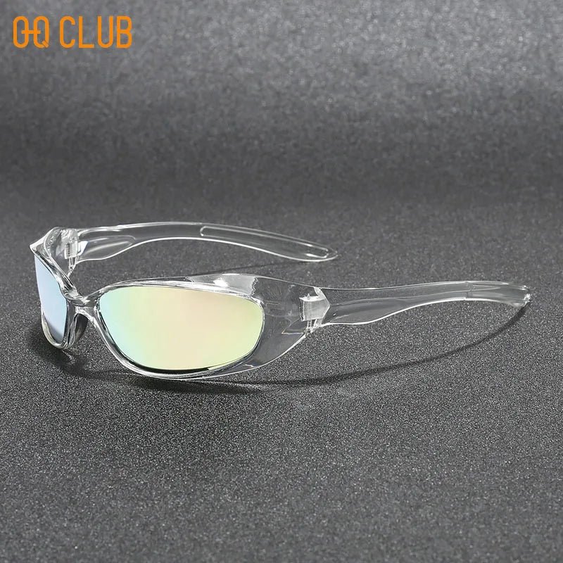 O-Q CLUB New Y2k Sunglasses For Men And Women Sports Cycling Glasses Women Trendy Street Sunglasses Men Fashion Shades Lunette
