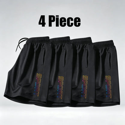 1/4 Piece Set of Men's Quick Dry Sport Shorts Breathable Gym Running Training Fitness Shorts  Casual Jogging Beach Bottoms
