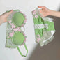 MOYISU New Vintage Embroidery Cream Sweet Flowers Pastoral Field Sexy Underwear for Women Small Breasts Pure Desire Gathered Up